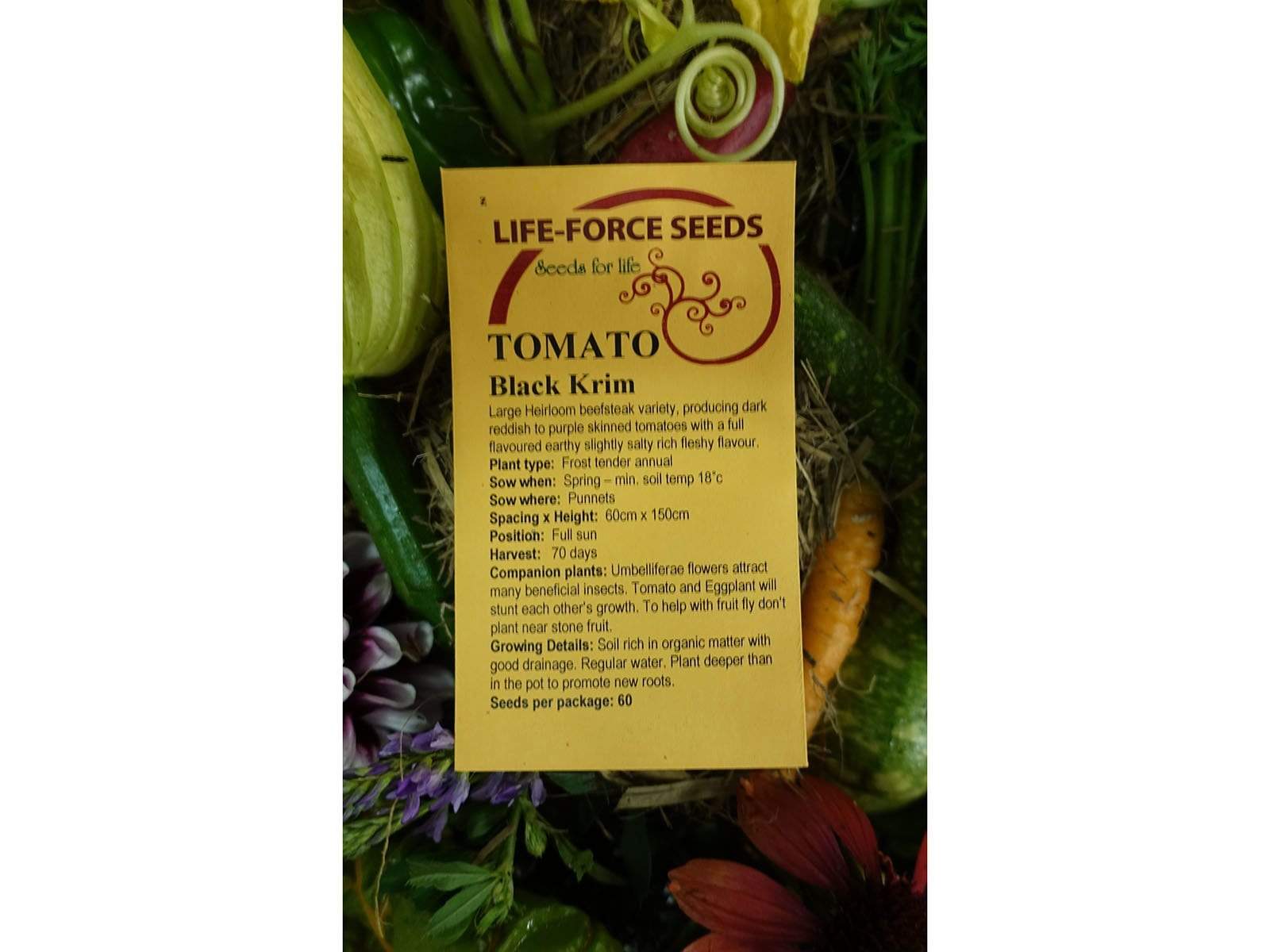 Tomato, Black Krim - LifeForce Seeds