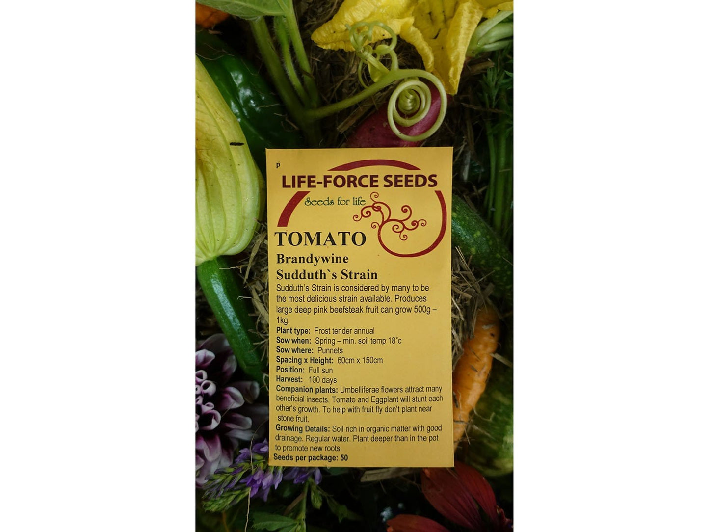 Tomato, Brandywine Sudduth`s Strain - LifeForce Seeds
