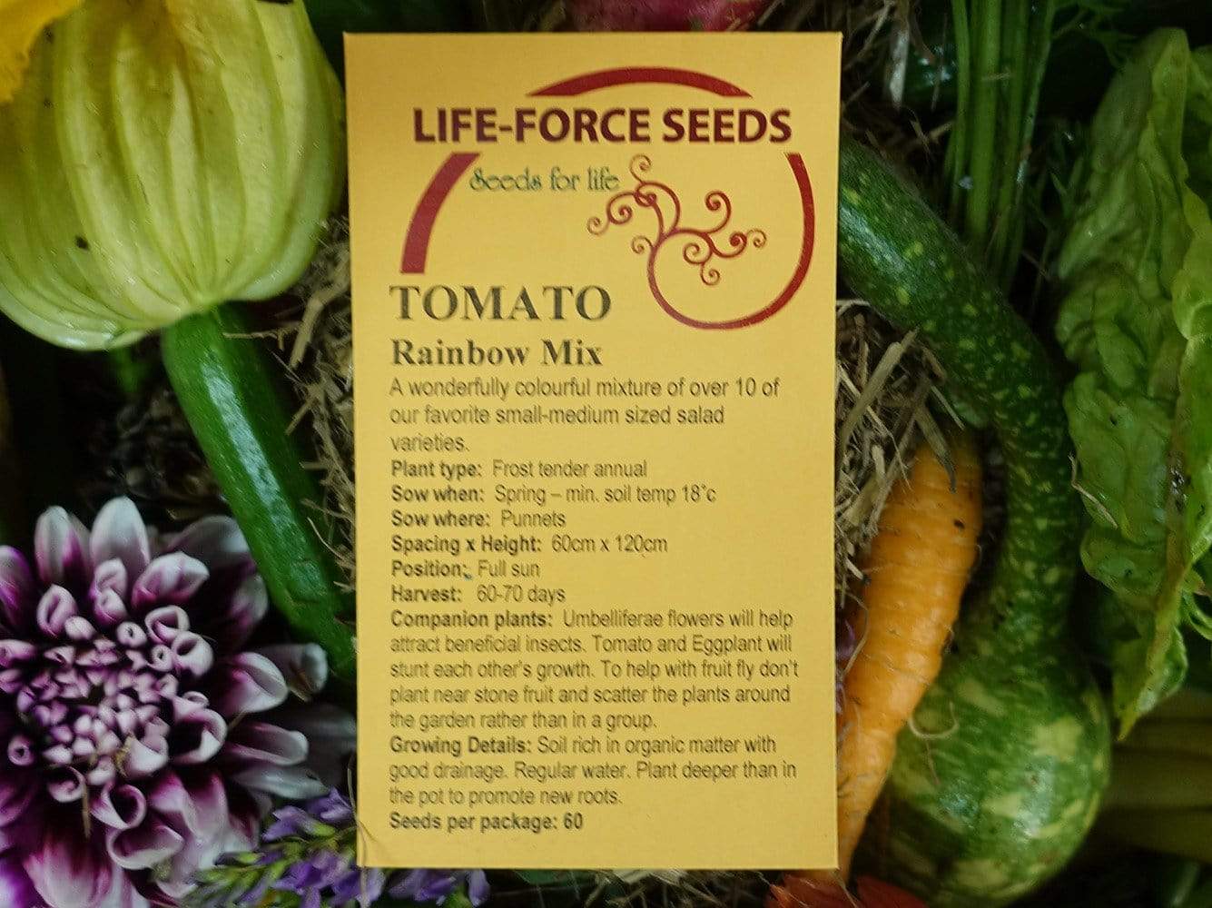 Tomato, Rainbow Mix - LifeForce Seeds